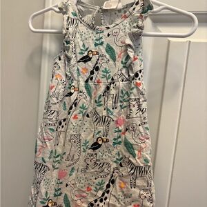 H&M Kids Animal Print Dress - Gray and Pink